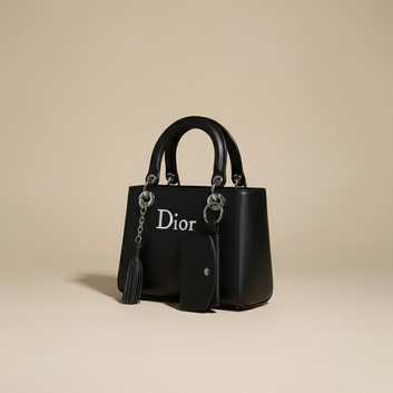 Timeless Elegance: Dior Black Tote 0067